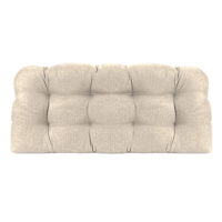 Tahiti Beige Wicker Settee Outdoor Cushion