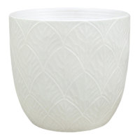 Found & Fable Indoor Sally White Planter, Medium
