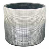 Found & Fable Indoor Alfie Silver Ombre Planter, Large