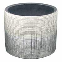 Found & Fable Indoor Alfie Silver Ombre Planter, Medium