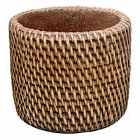 Honeybloom Indoor Burlap Planter, Medium