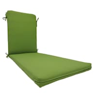 Lime Green Canvas Outdoor Chaise Lounge Cushion