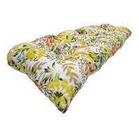 Mohana Floral Wicker Outdoor Settee Cushion