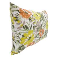 Mohana Floral Lumbar Outdoor Throw Pillow, 14x20