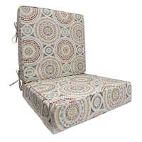2-Piece Medallion Sandstone Outdoor Deep Seat Cushion