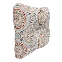 Medallion Sandstone Outdoor Tufted Back Cushion
