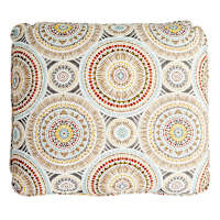 Medallion Sandstone Outdoor Corded Back Cushion