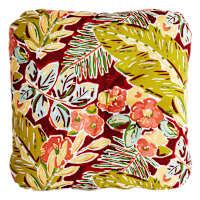 Tropical Cherry Outdoor Tufted Back Cushion