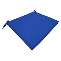 Cobalt Blue Canvas Outdoor Square Seat Cushion