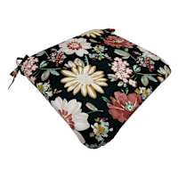 Green Tossed Floral Outdoor Chair Cushion