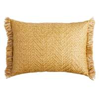 Hermosa Fringe Lumbar Outdoor Throw Pillow, 14x20