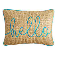 Honeybloom Hello Hermosa Outdoor Lumbar Throw Pillow, 14x20