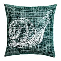 Honeybloom Snail Outdoor Throw Pillow, 18"
