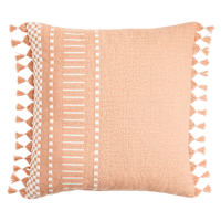 Honeybloom Cafe Stripe Tassel Outdoor Throw Pillow, 18"