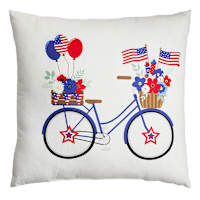 Sunny Club USA Bicycle Outdoor Pillow, 16"