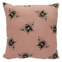 Honeybloom Bumble Bees Outdoor Throw Pillow, 18"