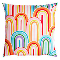 Oh Joy! Rainbow Outdoor Throw Pillow, 16"