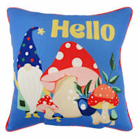 Sunny Club Hello Gnome Outdoor Throw Pillow, 16"
