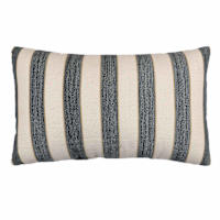 Crosby St. Black & Yellow Stripe Lumbar Outdoor Throw Pillow, 14x24