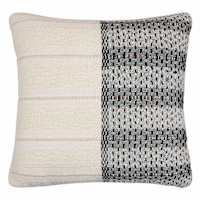Crosby St. Black & Yellow Split Woven Outdoor Throw Pillow, 18"