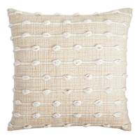Found & Fable Loop Woven Natural Outdoor Throw Pillow, 18"