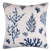 Honeybloom Coral Woven Outdoor Throw Pillow, 18"