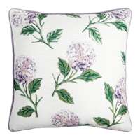 Providence Hydrangea Woven Outdoor Throw Pillow, 18"