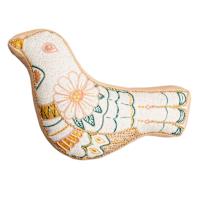 Honeybloom Bird Shaped Outdoor Throw Pillow, 18x12