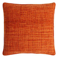Terracotta Solid Woven Outdoor Throw Pillow, 18"