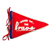 Sunny Club Pennant Home of The Brave Outdoor Pillow