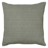 Honeybloom Green Stripe Slub Euro Pillow 24X24