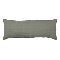 Honeybloom Green Stripe Slub Pillow 14X36