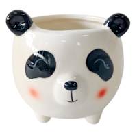 Indoor Panda Ceramic Planter, 3"