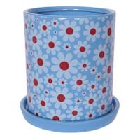Indoor Marigold Blue Planter, 7"
