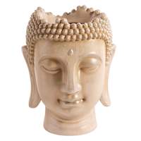 Found & Fable Indoor Gold Buddha Planter, 12"