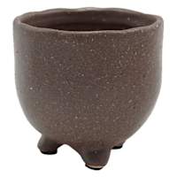 Indoor Brown Footed Planter, Extra Small