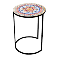 24IN Salma mosaic metal plant stand
