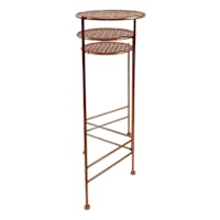 29in metal Plant stand bronze