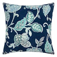 Providence Positano Navy Oversized Square Outdoor Throw Pillow, 20"