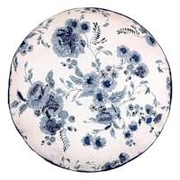 Providence Floral Embroidered Round Throw Pillow, 16"
