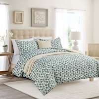 Honeybloom 5-Piece Folk Floral Print Comforter Set, King