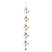 Hummingbirds & Bells Rain Chain, 44"