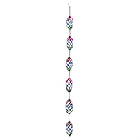 Rainbow Spirals Rain Chain, 57"