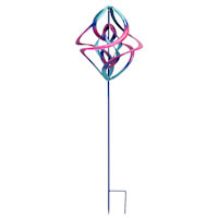 Purple Wind Spinner Yard Stake, 42"