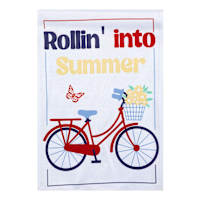 Rollin Into Summer Garden Flag, 18"