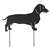 24In Dachshund Silhouette Stake