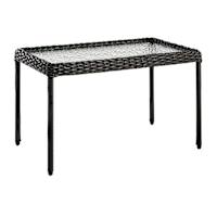 Providence Fairview Wicker Patio Coffee Table, Black
