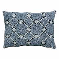 Providence Trellis Beaded Throw Pillow, 12x16