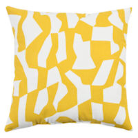 Crosby St. Yellow Geo Print Throw Pillow, 18"