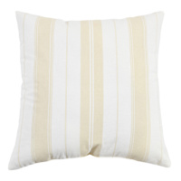 Honeybloom Blue Neutral Striped Print Throw Pillow, 18"